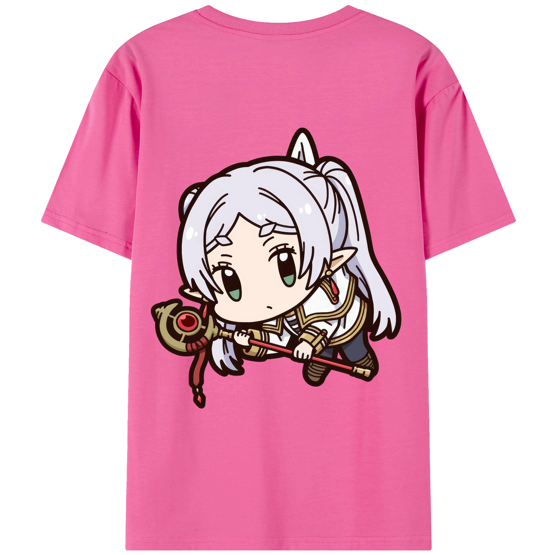 （画像用） 葬送のフリーレン Frieren レディース半袖Tシャツ(バックプリント)